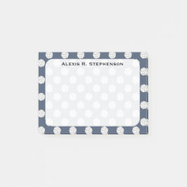 Monogram Volleyball Bollar Blue Jeans Blue Post-it Block