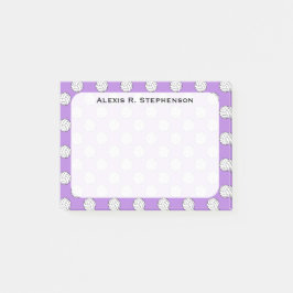 Monogram Volleybollar Lavendel Lila Post-it Block