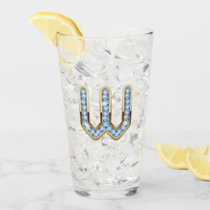 Monogram W-16 oz glas