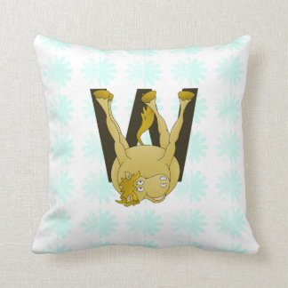 Monogram W Funny Pony Personlig Kudde