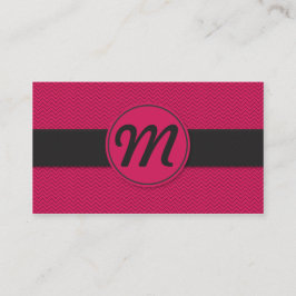 Monogram w/Struktur Visitkort