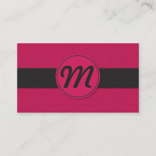 Monogram w/Struktur Visitkort