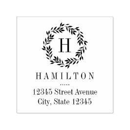 Monogram Wandedräkt Personlig Rubber Frimärke Självfärgande Stämpel