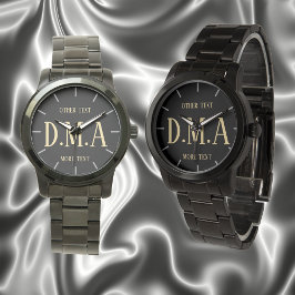 Monogram Watch Manar Personlig Elegant Classy 14 Armbandsur