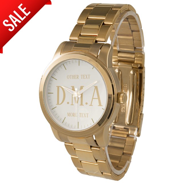 Monogram Watch Women Personlig Elegant Classy Armbandsur (Skapare uppladdad)