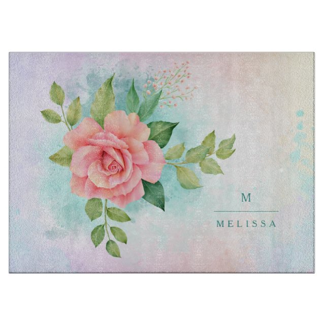 Monogram Watercolor Turcos Ombre Rosa ros (Framsidan)