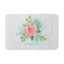 Monogram Watercolor Turcos Ombre Rosa ros