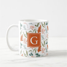 Monogram Whimsical Fall Botanicals Mönster