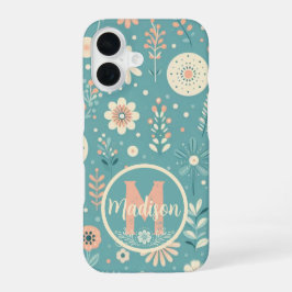 Monogram Whimsiska blommor