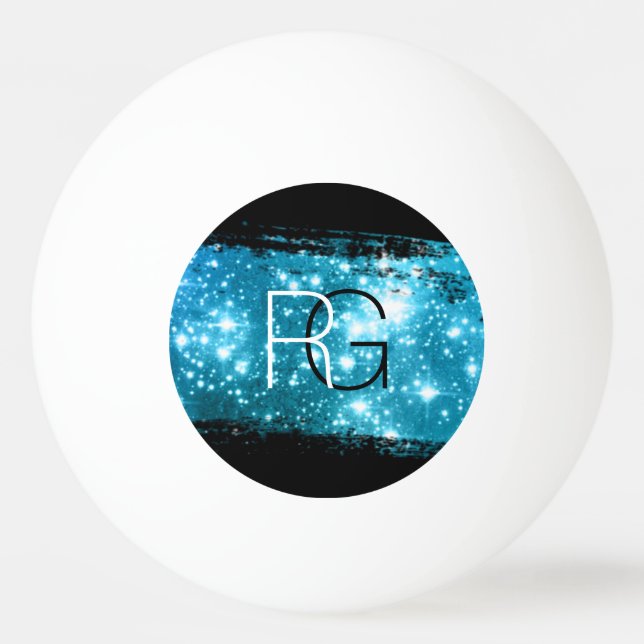 Monogram White & Black, Stardust Push Stroke Pingisboll (Framsidan)