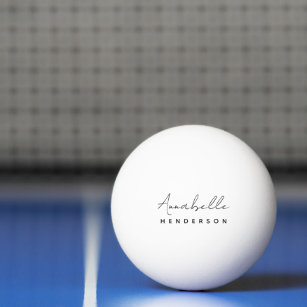 Monogram White   Modern minimalistisk Snyggt Pingisboll