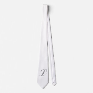 Monogram White Tie Slips