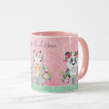 Monogram Wildlife Girls Boho Jungle Animals Söt