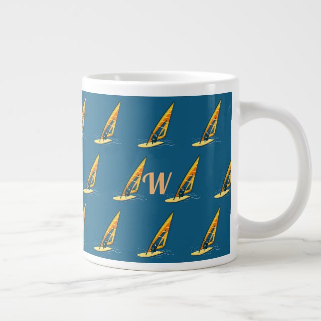 Monogram Windsurfing Giant Coffee Mugg Jumbo Mugg (Höger)
