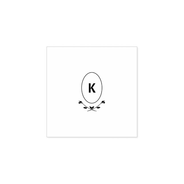 Monogram Wood Art Frimärke Stämpel (Tryck)