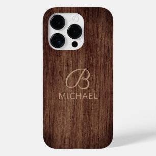 Monogram Wood Rustic Timber Personlig Namn