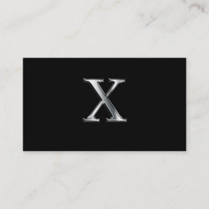 Monogram X-affärskort Visitkort