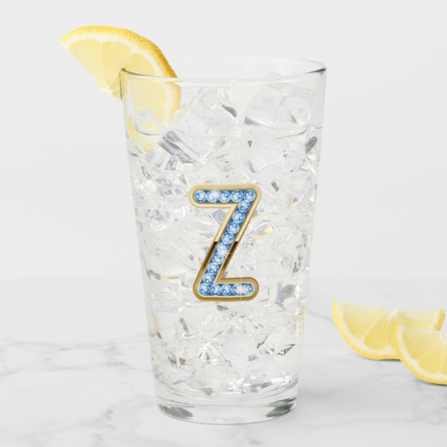 Monogram Z - 16 oz glas (Framsida Ice)