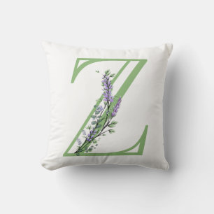 Monogram Z Lavender Eucalyptus Kudde