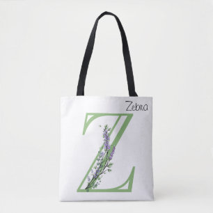 Monogram Z Lavender Eucalyptus Tygkasse