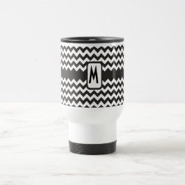 Monogram Zigzag Resemugg: Black, White Chevrons Resemugg