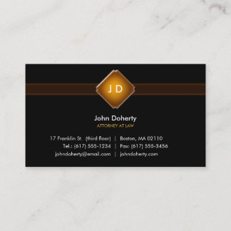 Monogramadvokat på lag - visitkort