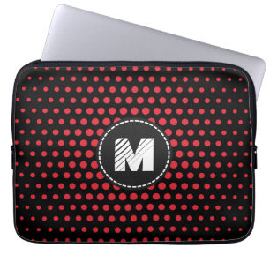 MonogramAlizarincrimson Techno pricker modernt Laptop Fodral