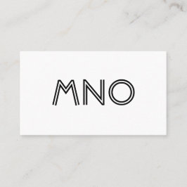 Monogramanpassningsbartext Visitkort