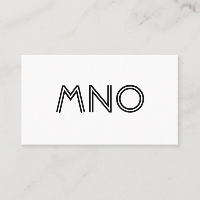 Monogramanpassningsbartext Visitkort (Framsida)