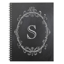 Monogramanteckningsbok, initial anteckningsbok, anteckningsbok med spiral