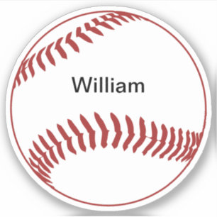 MonogrambaseballShape Klistermärken