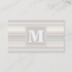 Monogrambeigerandar Visitkort