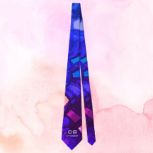 Monogramblå marin lila teal färglös abstrakt