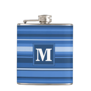 Monogramblå rand fickplunta