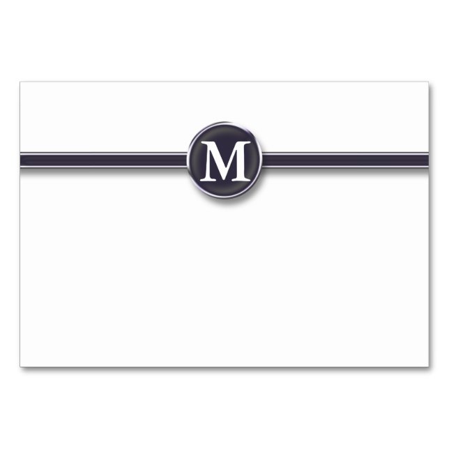 Monogrambordstartknapp Bordsnummer (Framsidan)