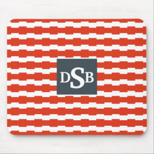 MonogramBoxstripe mönster Musmatta