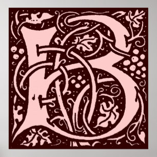 Monogrambrev B Poster