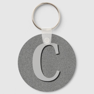 Monogrambrev C Nyckelring