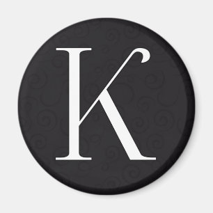 Monogrambrev K Magnet