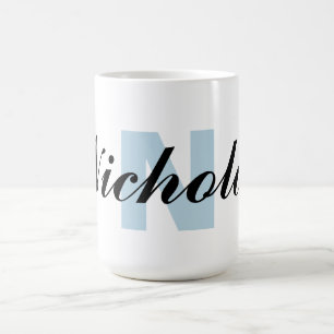 Monogrambrev och namn kaffemugg