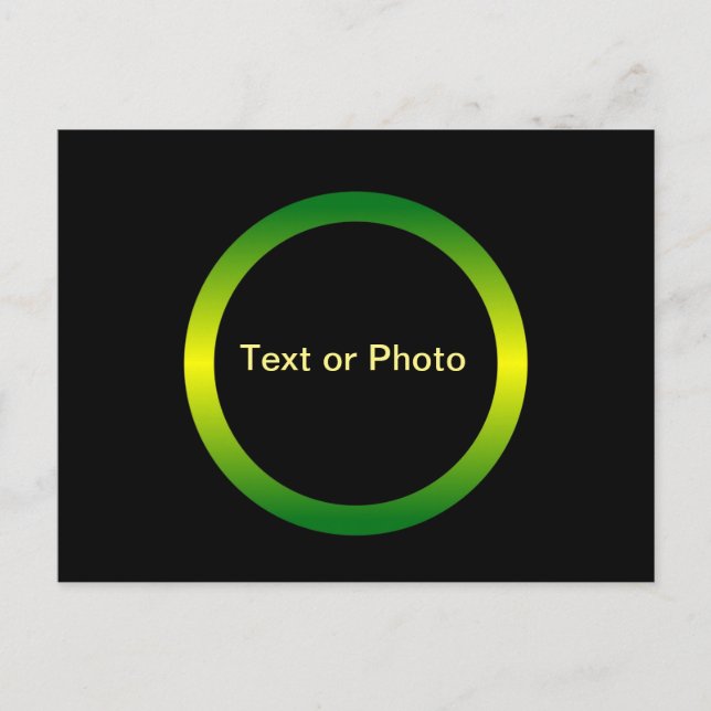 Monogramcirkel Vykort (Framsida)