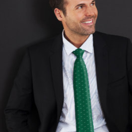 Monogramcitat för anpassat namn för grönt slips