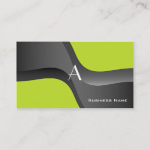 Monogramcontemporaryvisitkort Visitkort