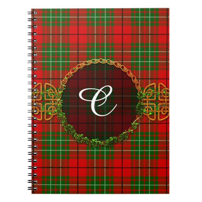 MonogramCummingTartan Anteckningsbok (Framsidan)