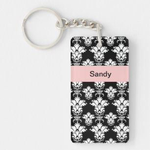 Monogramdamast Keychain Nyckelring