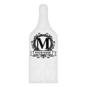 Monogramdesign för blommigt