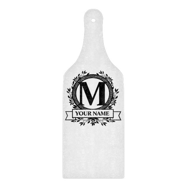 Monogramdesign för blommigt (Framsidan)