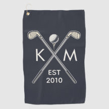 Monogramdesign för golf-klubb med elegant personli