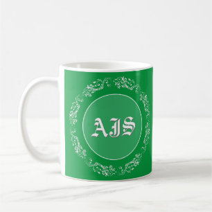 Monogramdesign för personlig. kaffemugg