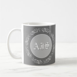 Monogramdesign för personlig. kaffemugg